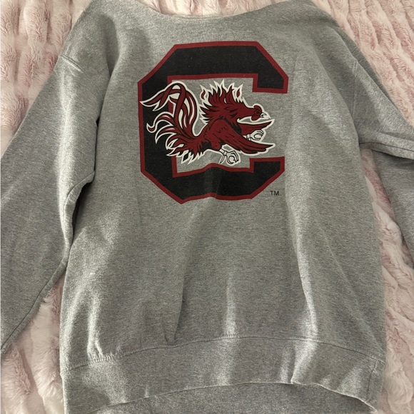 Uofsc gamecocks logo cut shoulder crewneck - Picture 1 of 2